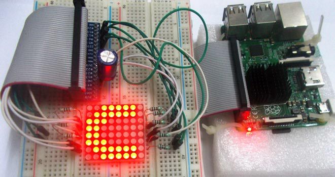 Controlling X Led Matrix With Raspberry Pi