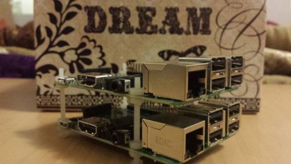 Twin Raspberry Pi B+ Rack Case