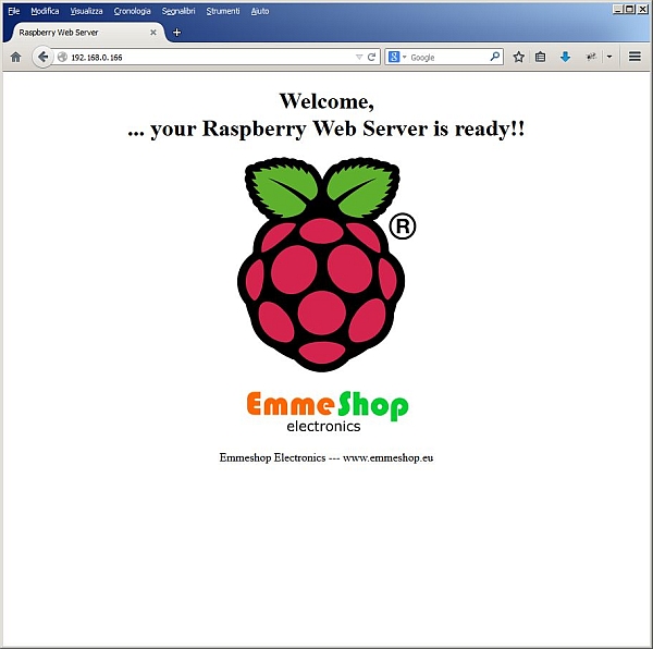 Raspberry Pi Web Server 