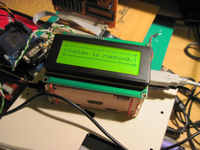 Welcome banner displayed on LCD after R-Pi boot-up.