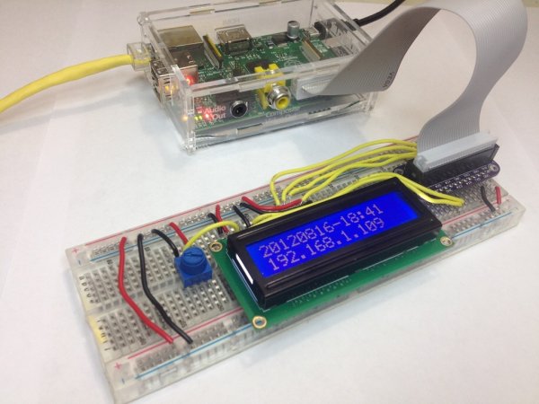 Drive a 16x2 LCD with the Raspberry Pi