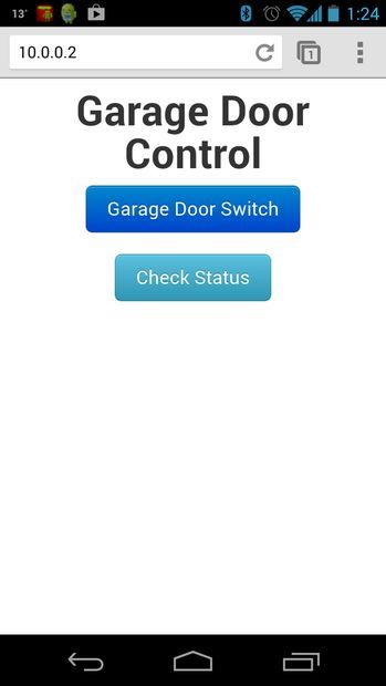 Garage door controller using Raspberry-Pi