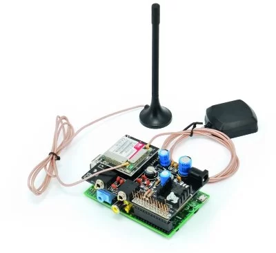 A GSM GPRS & GPS Expansion Shield for Raspberry Pi