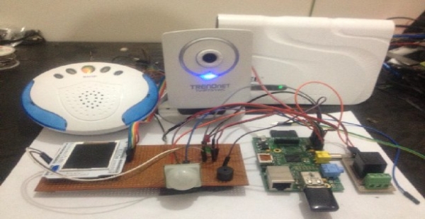 Access Control of Door and Home Security by Raspberry Pi Through Internet