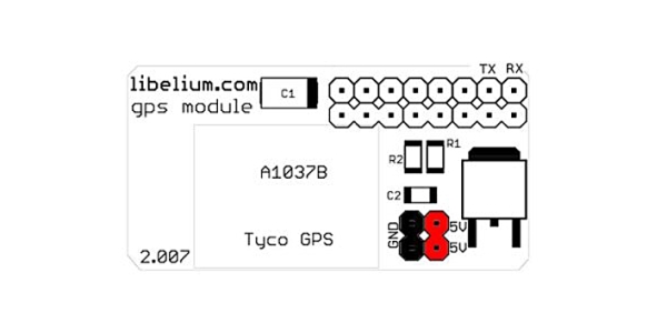 GPS Module for Raspberry Pi Tutorial Schematic