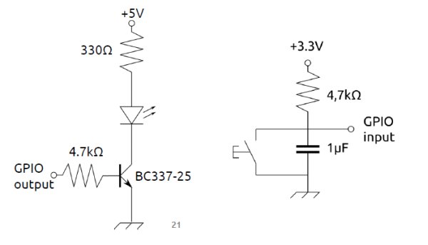 Hardware button and LED to control association in wireless networks schematic