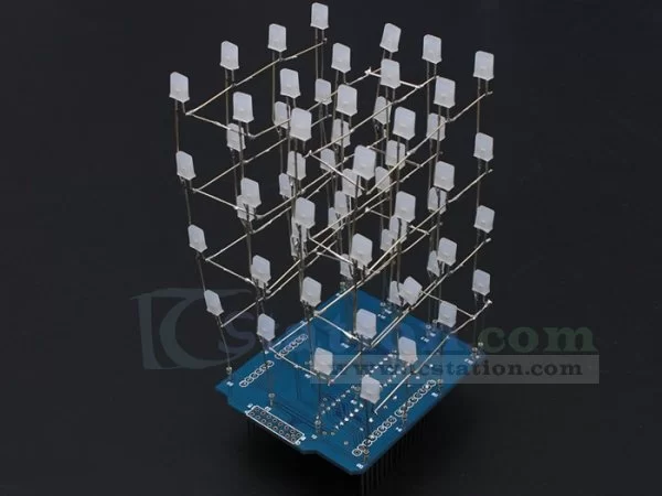 ICStation 4X4X4 Light Cube Kit for Arduino UNO