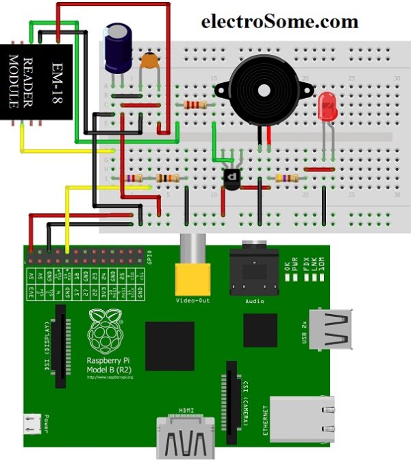 Interfacing EM 18 RFID reader with Raspberry Pi