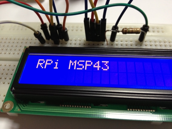 Raspberry PI - MSP 430 - LCD