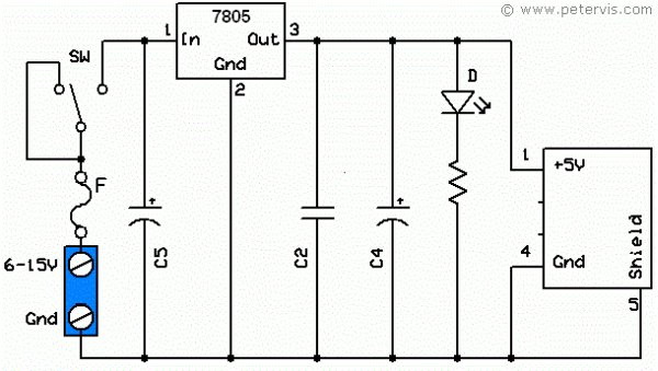 Raspberry Pi Power Supply Circuit schematic