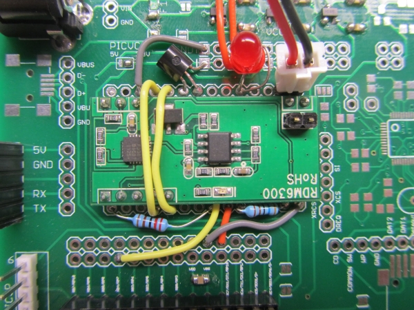 RDM6300 RFID with PIC18 Dev Board