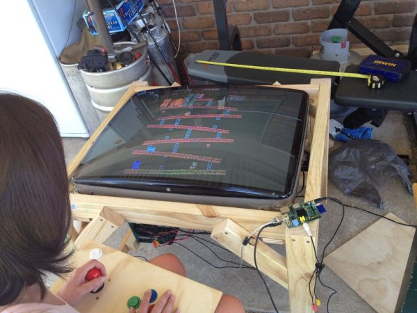 Turn an old CRT Television into a Raspberry Pi Powered MAME Cocktail Cabinet
