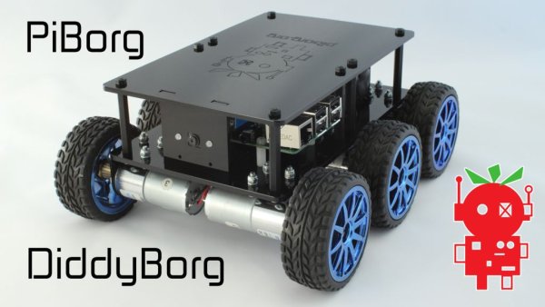 DiddyBorg The Mini 6 wheeled Raspberry Pi Robot!