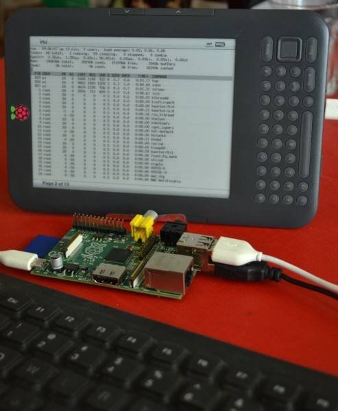 Hacker uses Kindle as Raspberry Pi screen