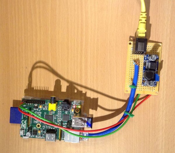 PiPoE - powering a Raspberry Pi over Ethernet