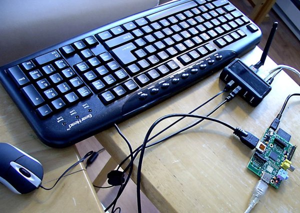 The Raspberry Pi - Lapdock Connection schematic