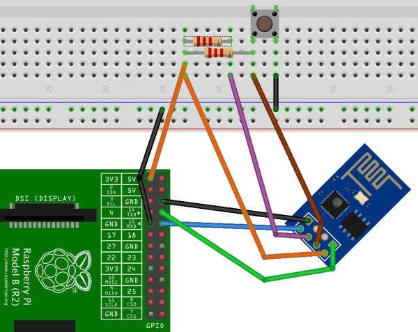 Connect an ESP8266 to your RaspberryPi schematic