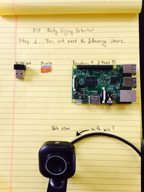 Easy DIY baby crying detector with Raspberry Pi schematic
