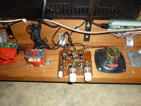 MAME gaming table with Raspberry Pi schematic