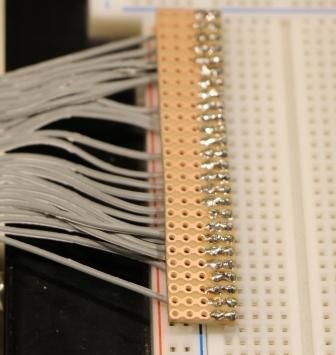 Raspberry Pi GPIO Expansion Cable from a Used IDE Cable schematic