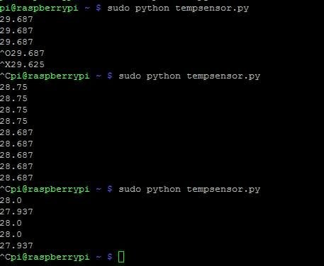 Read temperature with DS18B20 Raspberry Pi 2