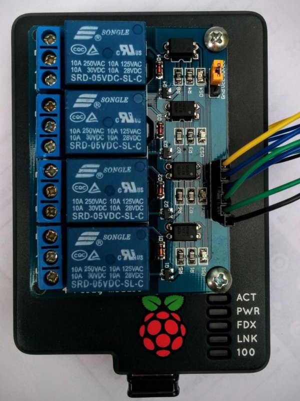 Simple home automation. RaspberryPi + Android