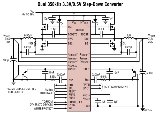 Buck converter starts up in just 70 ms