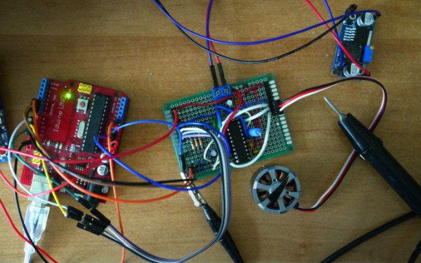 Spining BLDC motors at super Slow speeds with Arduino and L6234
