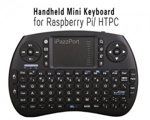 iPazzPort Wireless Mini Handheld Keyboard with Touchpad Combo for Raspberry Pi