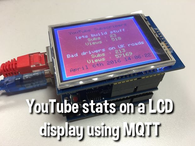 Display YouTube Stats on LCD Screen