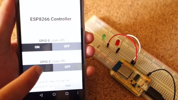 ESP8266 controlled with Android app (MIT App Inventor)