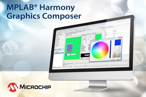 Microchip announced MPLAB® Harmony Graphics Composer GUI Tool