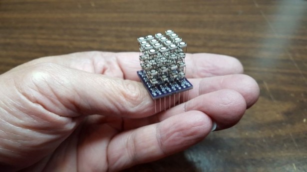 The World’s Smallest 4x4x4 RGB LED Cube