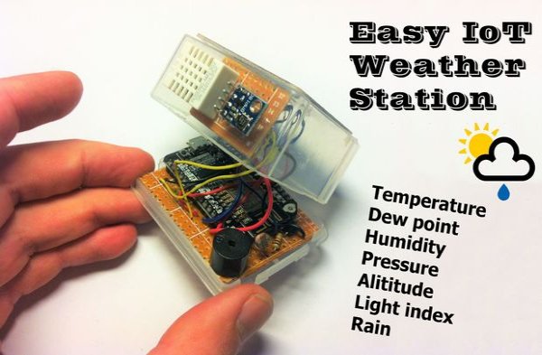 weather station with multiple sensors