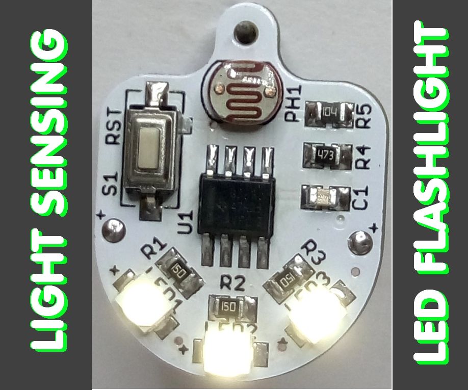 SMART LED FLASHLIGHT - a tiny personal emergency Light sensing LED flashlight