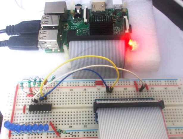interfacing 74hc595 serial shift register with raspberry pi