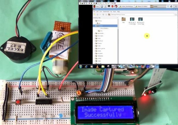visitor monitoring system with raspberry pi and pi camera