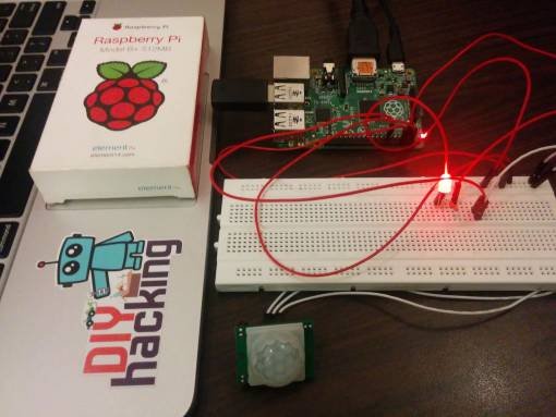 how to interface a pir motion sensor with raspberry pi gpio