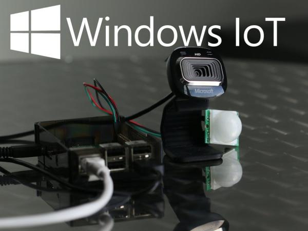 security camera using windows 10 iot core