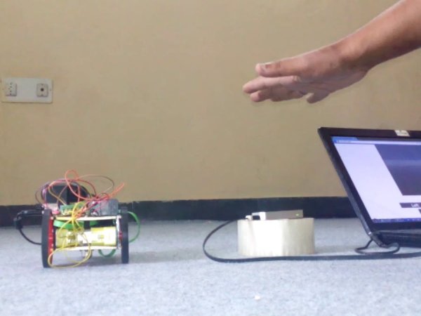 leap motion controlled remote search and disposal robot