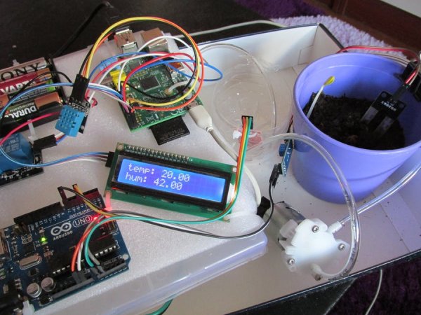 WaterPi Houseplant Remote Watering and Monitoring System