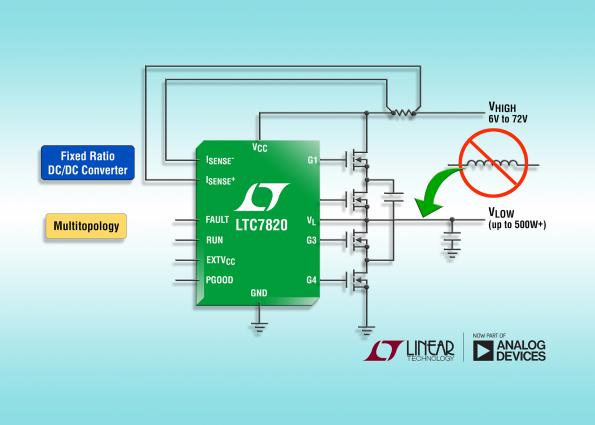 Linear applies switched-capacitor step-down topology for inductor-less DC DC
