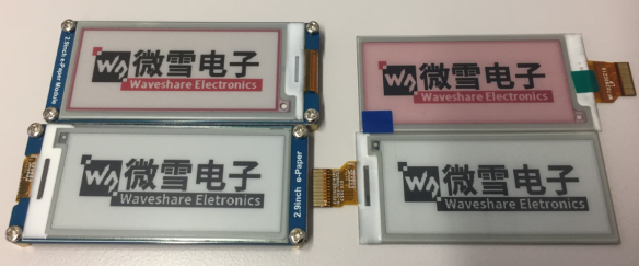 Details of Waveshare e-paper displays