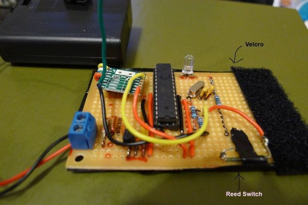 Battery Powered Reed Switch - Door Window Drawer Mailbox Sensor