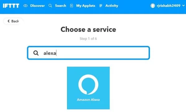 Search-Amazon-Alexa-on-IFTT