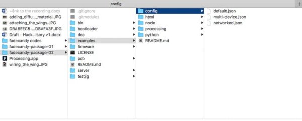 Configure the server for Fadecandy(1)