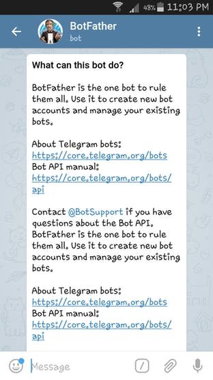 Open BotFather