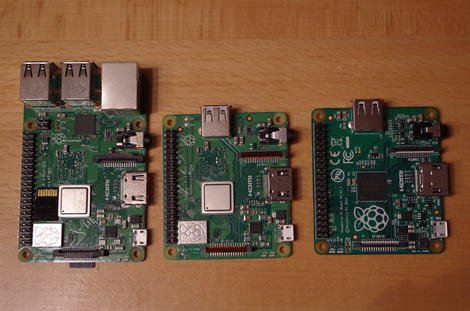 Raspberry Pi 3 Model B Plus, 3 Model A Plus, and Original Model A Plus