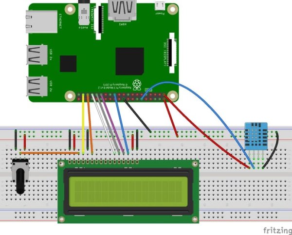 Simple LCD Connection Circuit Diagram