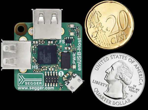 Compact, low-cost development board carries two USB host ports